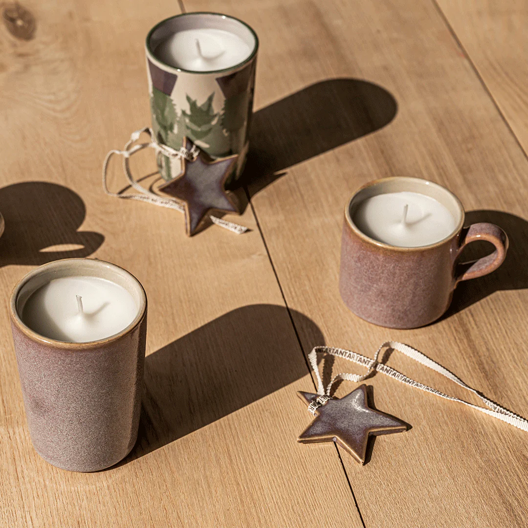 Cream Thistle Candle Beaker - Image 3