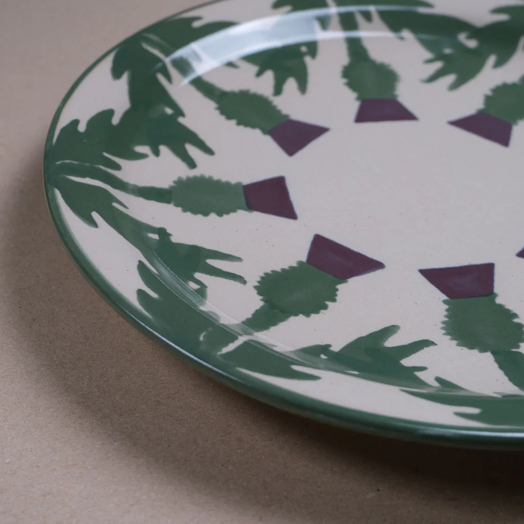 Cream Thistle Serving Plate - Image 4